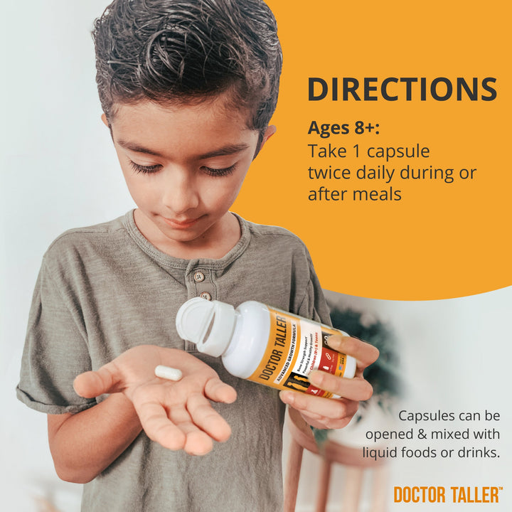 Doctor Taller, For Children (8+) & Teens, 60 Vegan Capsules - NuBest Nutrition®